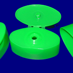 ellipse flip top caps green samples